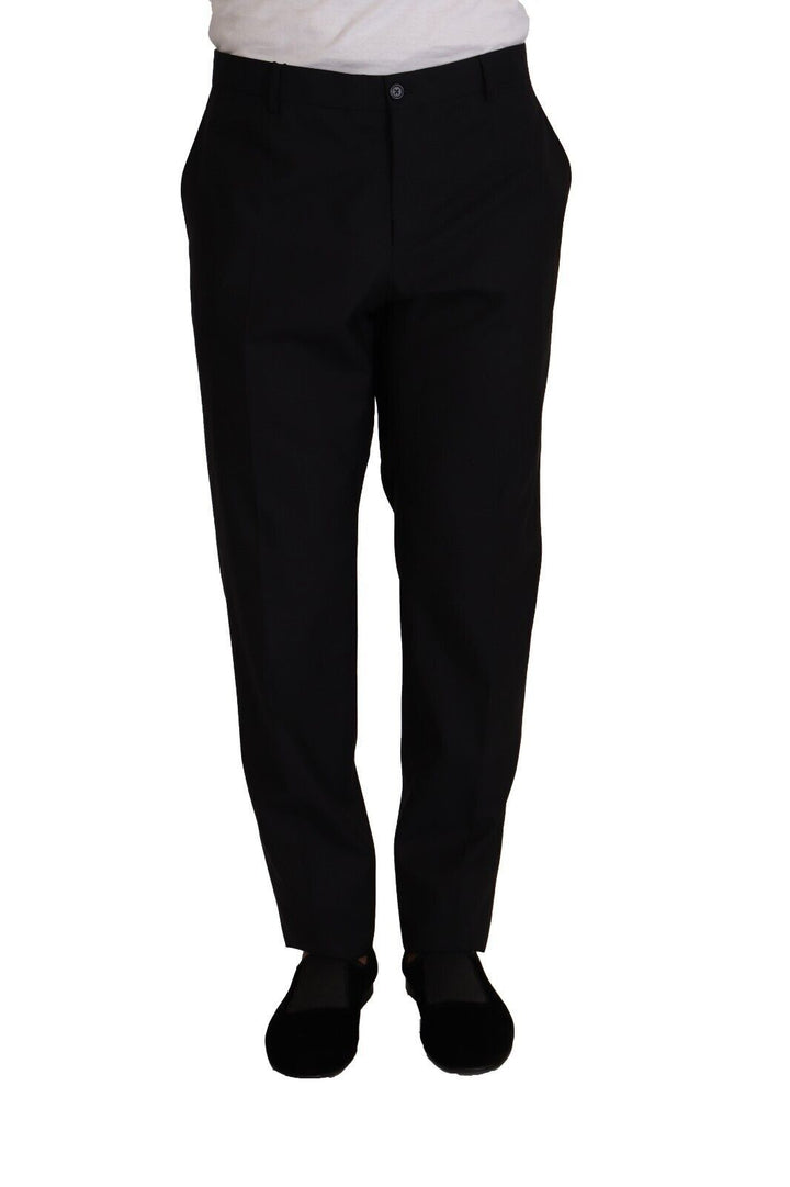 Dolce &amp; Gabbana Sample Sale Dolce &amp; Gabbana Blue Wool Silk Formal Trouser Dress Pants - | Designer outlet