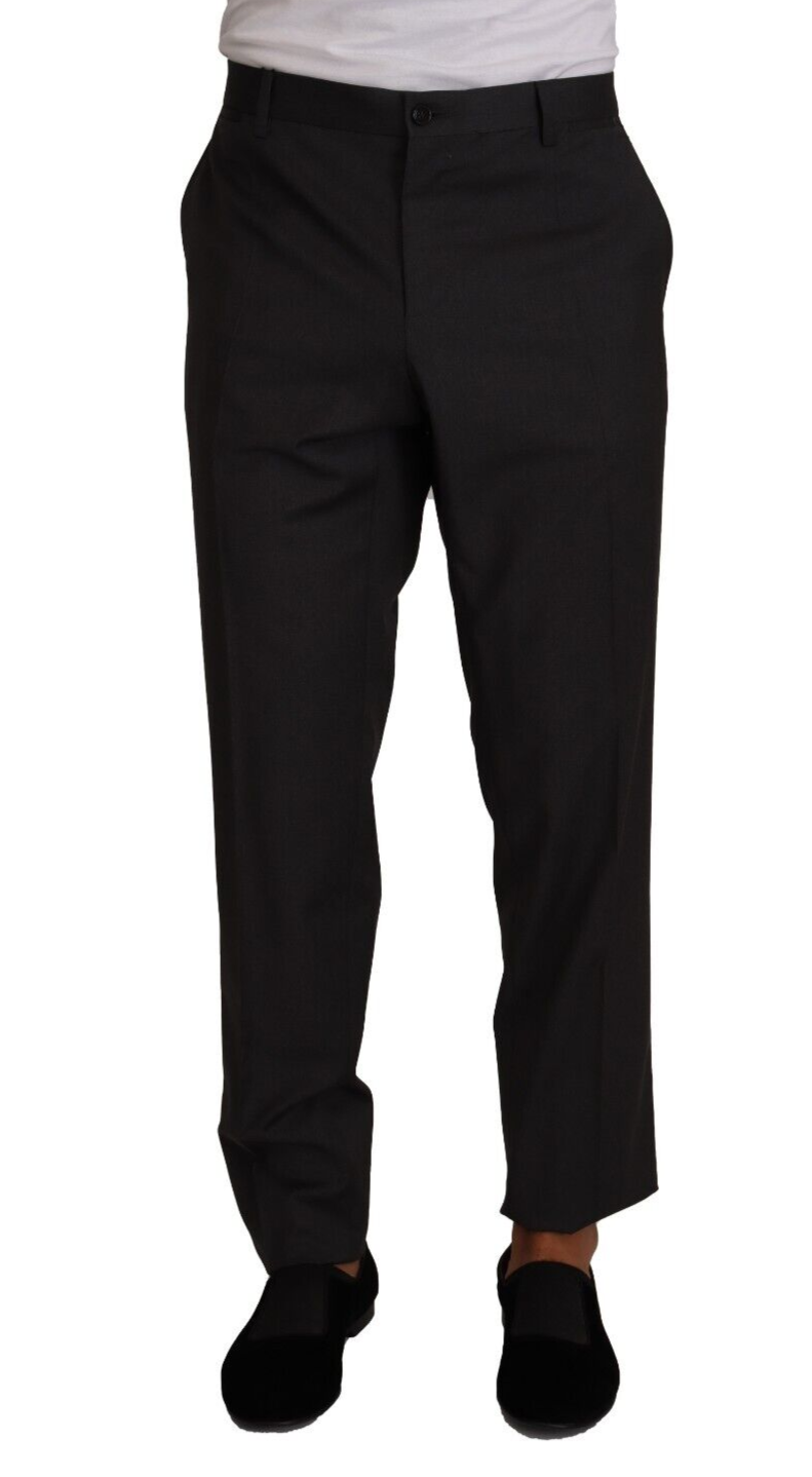 Dolce &amp; Gabbana Sample Sale Dolce &amp; Gabbana Gray Wool Formal Tuxedo Trouser Dress Pants - | Designer outlet