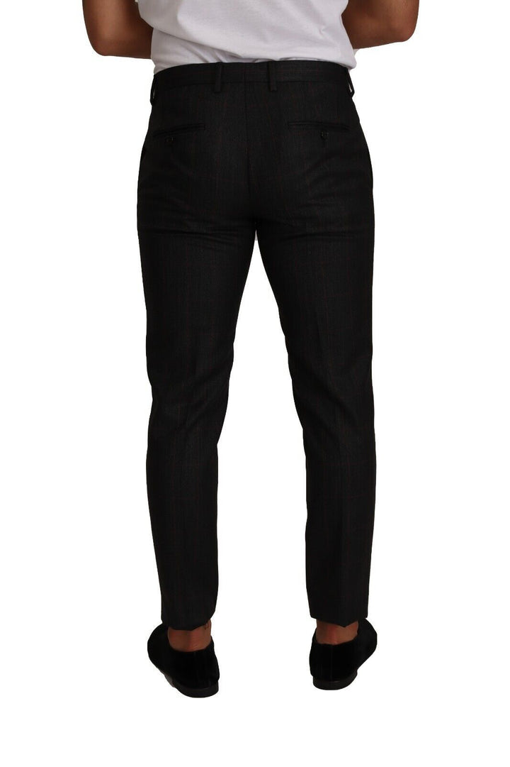 Dolce &amp; Gabbana Sample Sale Dolce &amp; Gabbana Gray Check Wool Formal Trouser Dress Pants - | Designer outlet