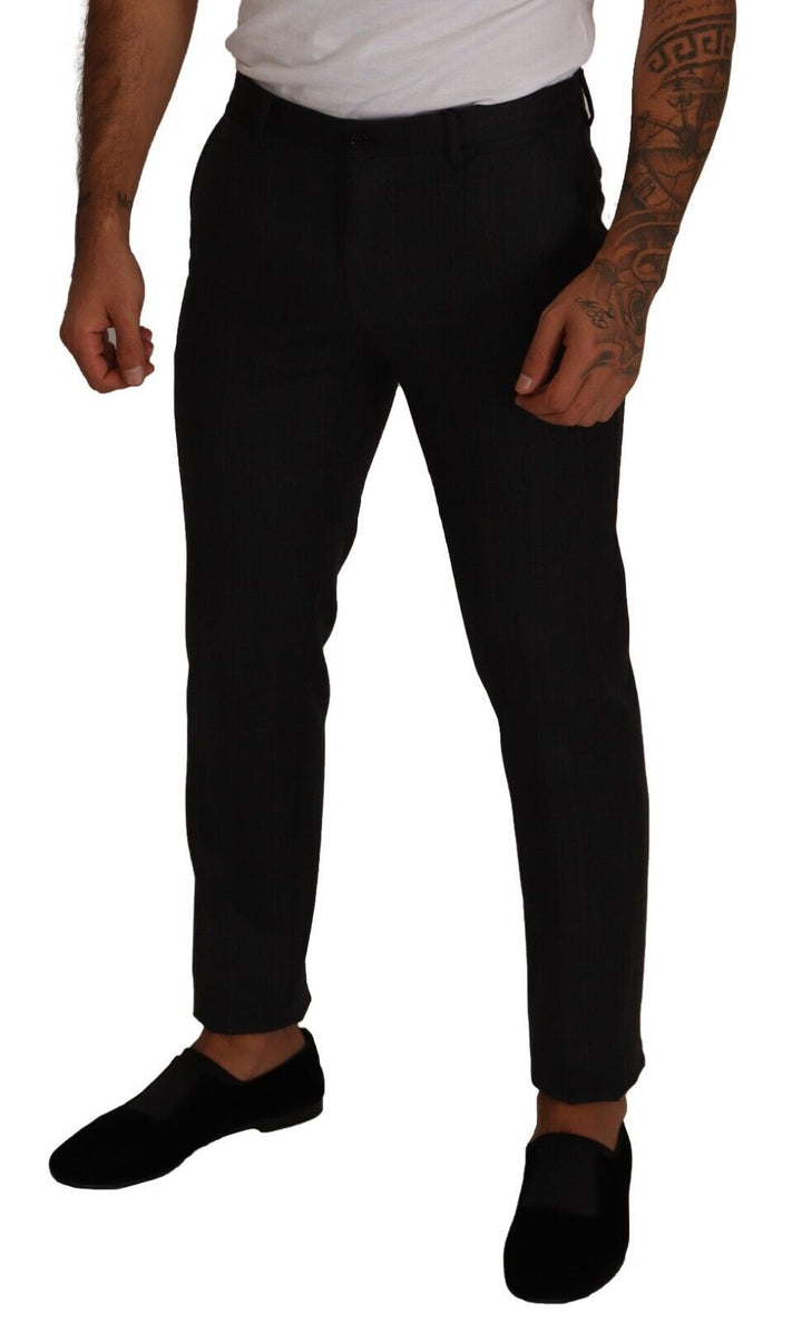 Dolce &amp; Gabbana Sample Sale Dolce &amp; Gabbana Gray Check Wool Formal Trouser Dress Pants - | Designer outlet
