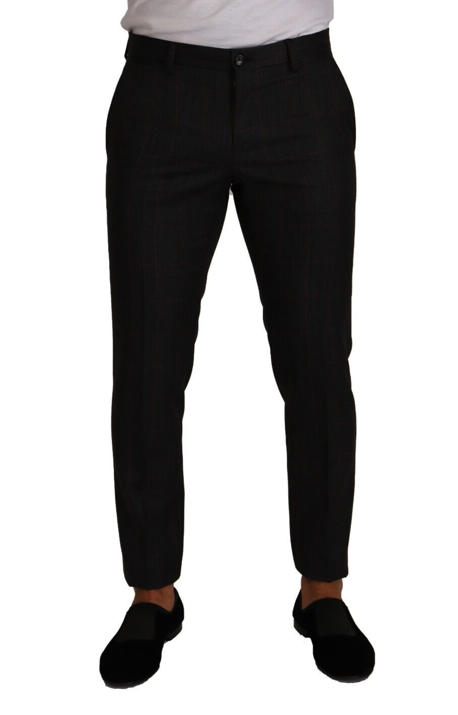 Dolce &amp; Gabbana Sample Sale Dolce &amp; Gabbana Gray Check Wool Formal Trouser Dress Pants - | Designer outlet