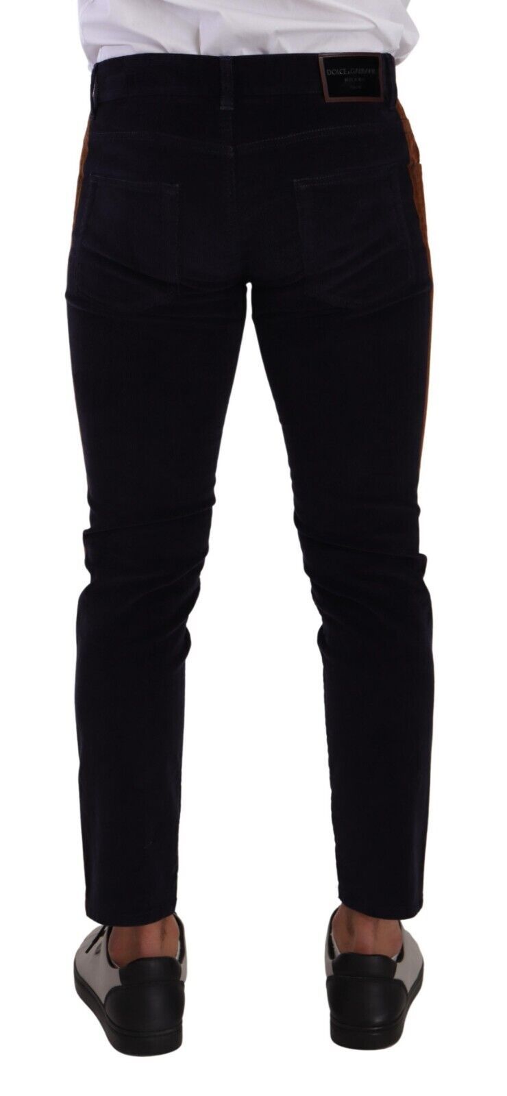 Dolce &amp; Gabbana Sample Sale Dolce &amp; Gabbana Blue Cotton Stretch Skinny Corduroy Jeans - | Designer outlet