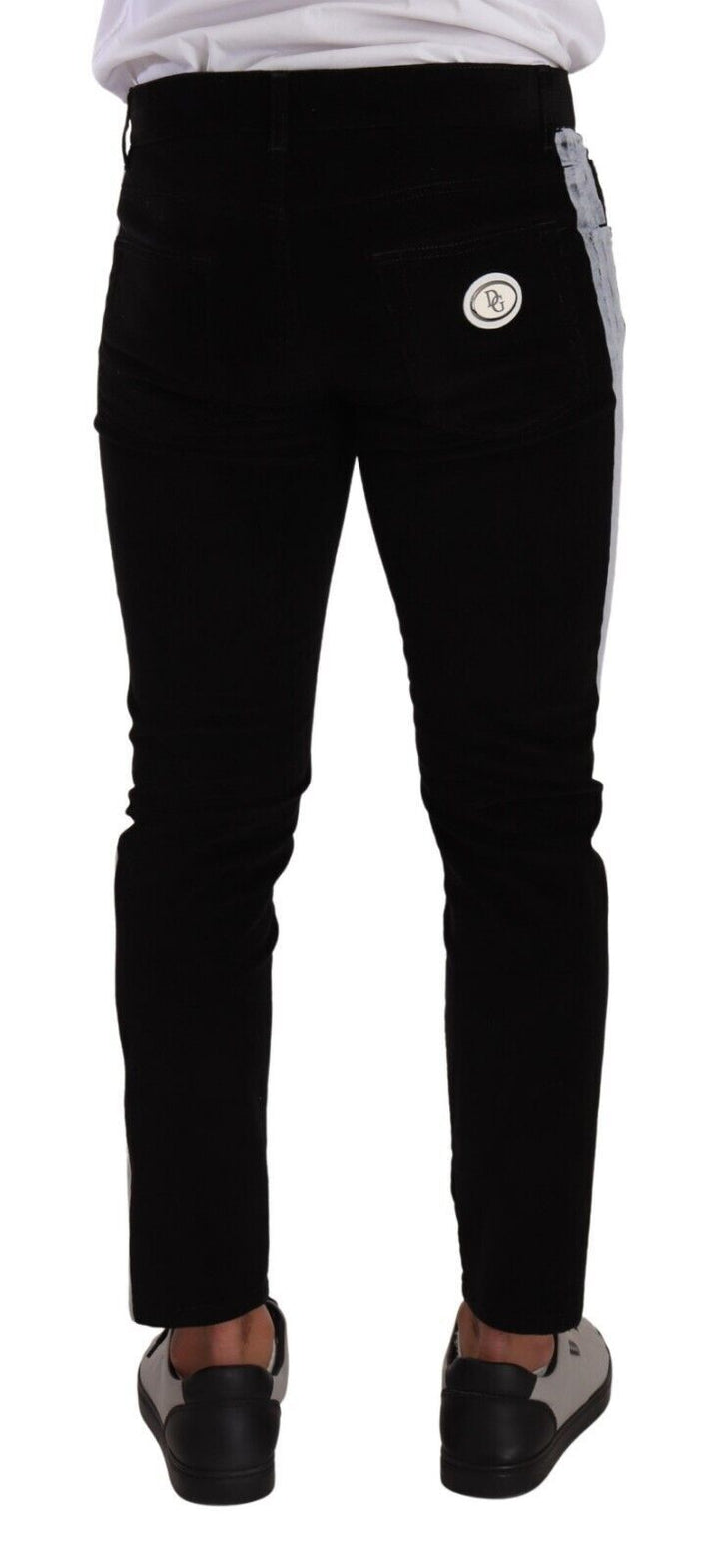 Dolce &amp; Gabbana Sample Sale Dolce &amp; Gabbana Black Cotton Stretch Skinny Corduroy Jeans - | Designer outlet