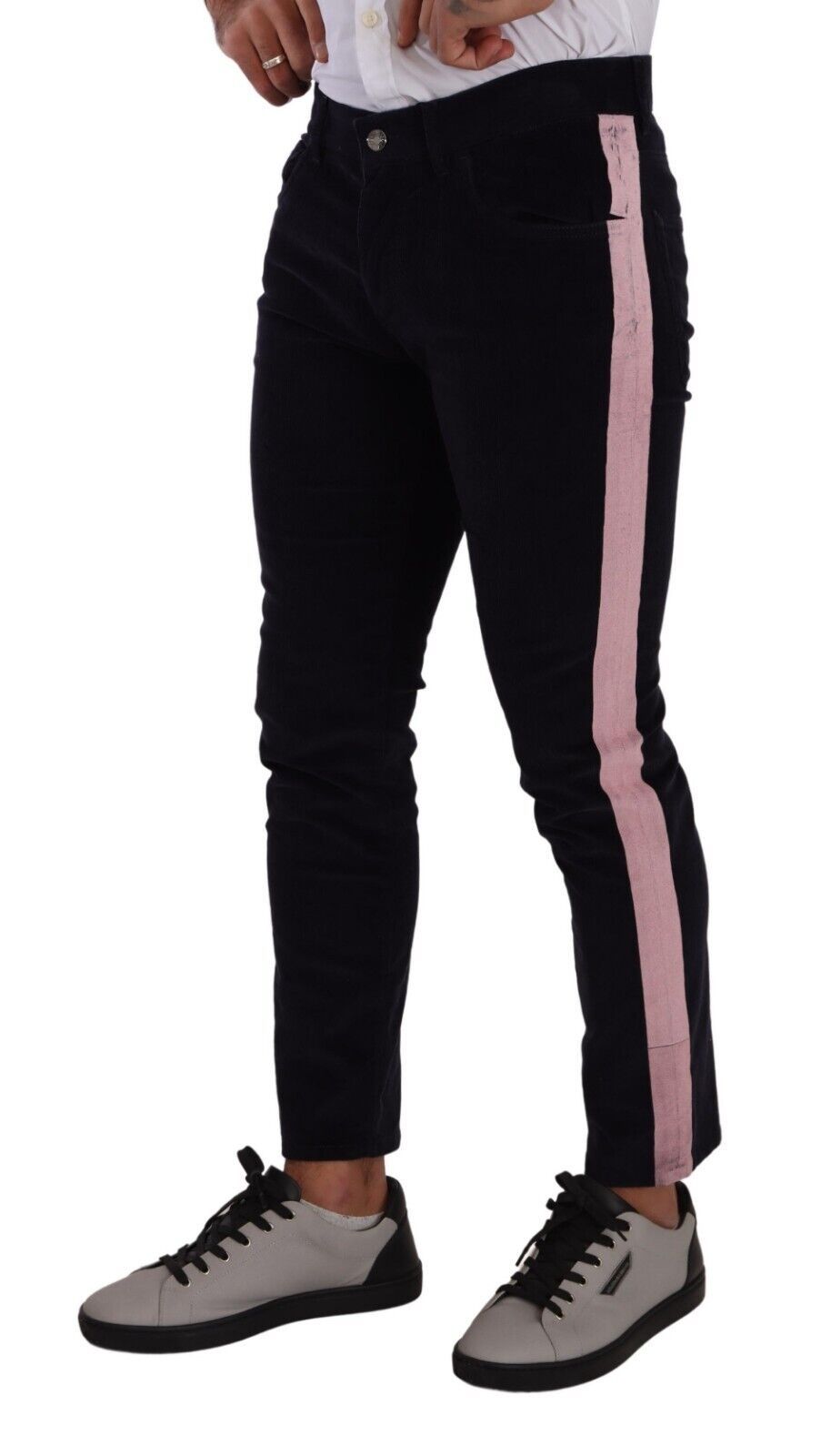Dolce &amp; Gabbana Sample Sale Dolce &amp; Gabbana Blue Corduroy Cotton Stretch Skinny Jeans - | Designer outlet