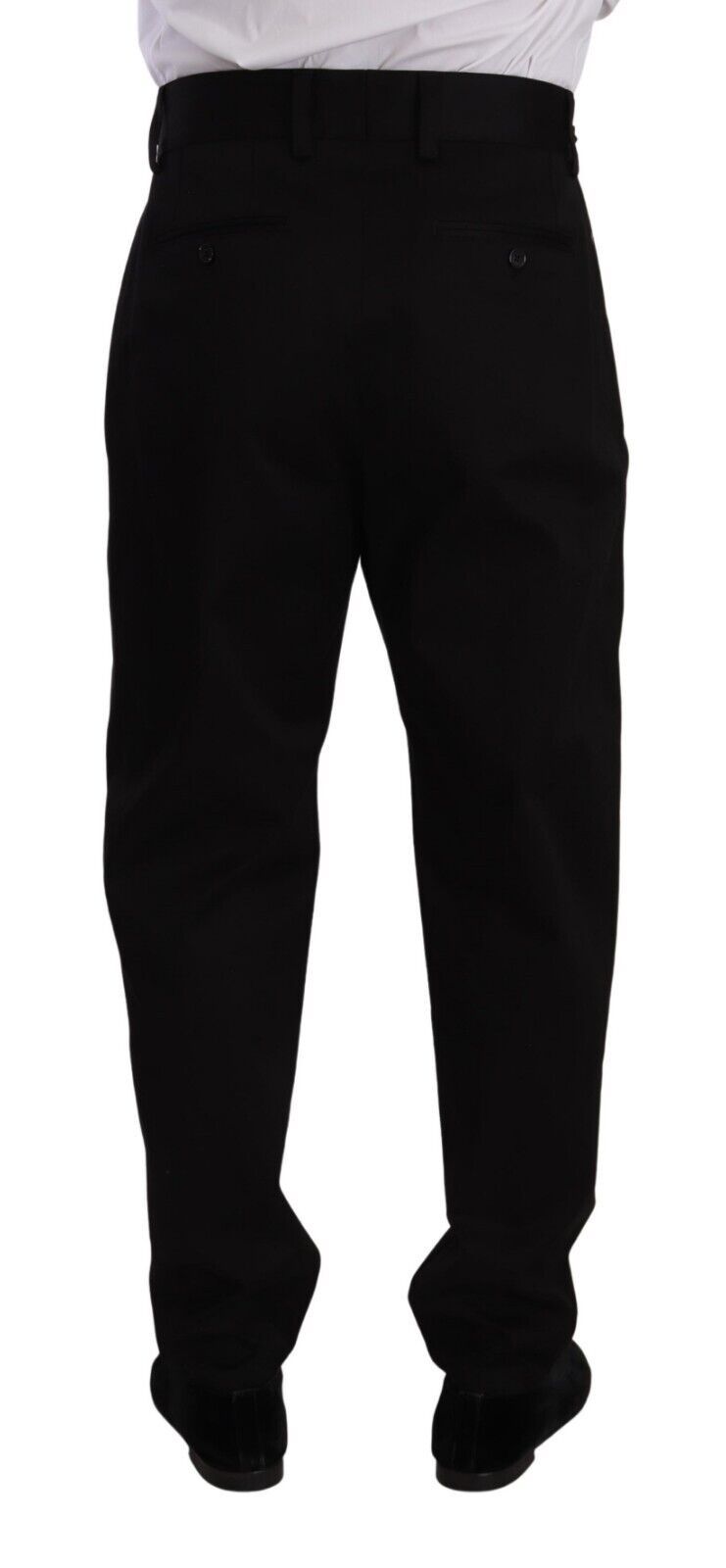 Dolce & Gabbana Black Cotton High Waist Men Trouser Dress Pants Ask Me Wear Dolce & Gabbana Black Cotton High Waist Men Trouser Dress Pants Ask Me Wear