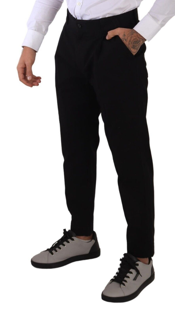 Dolce &amp; Gabbana Sample Sale Dolce &amp; Gabbana Black Cotton Stretch Chinos Trouser Jeans - | Designer outlet