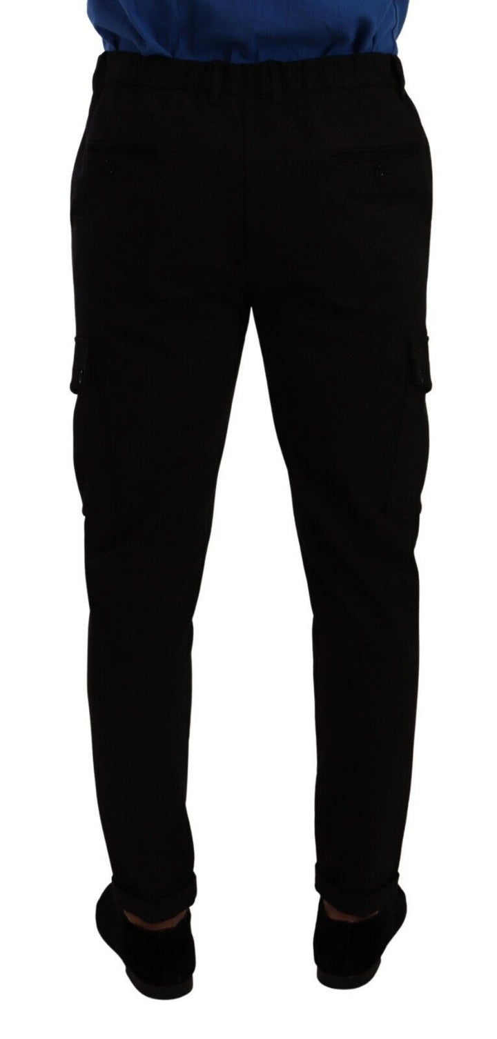 Dolce &amp; Gabbana Black Viscose Skinny Cargo Trouser Pants by Dolce &amp; Gabbana outlet now on sale