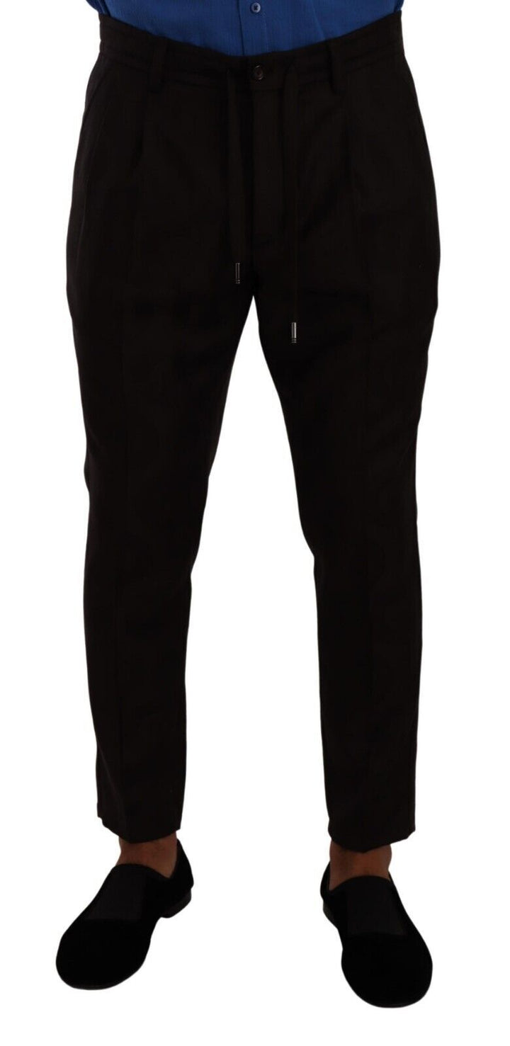 Dolce &amp; Gabbana Bordeaux Wool Men Skinny Trouser Pants by Dolce &amp; Gabbana outlet now on sale