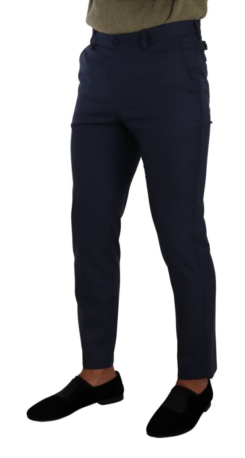 Dolce & Gabbana Sample Sale Dolce & Gabbana Dark Blue Wool Skinny Formal Dress Pants - | Designer outlet
