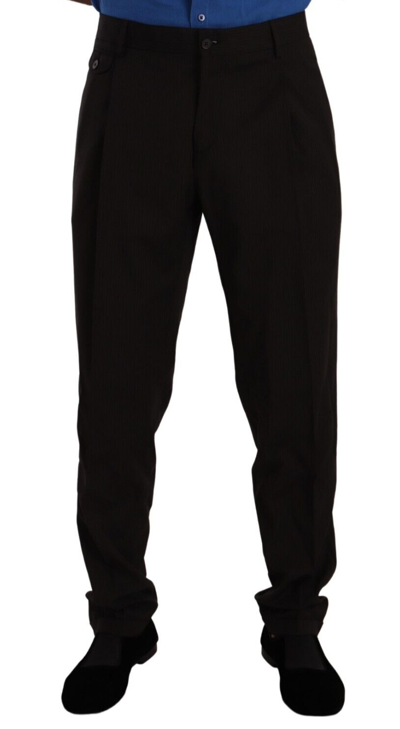 Dolce &amp; Gabbana Sample Sale Dolce &amp; Gabbana Brown Wool Skinny Formal Dress Pants - | Designer outlet