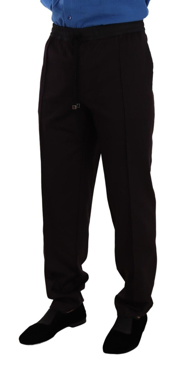 Dolce &amp; Gabbana Sample Sale Dolce &amp; Gabbana Bordeaux Cotton Mens Skinny Trouser Pants - | Designer outlet