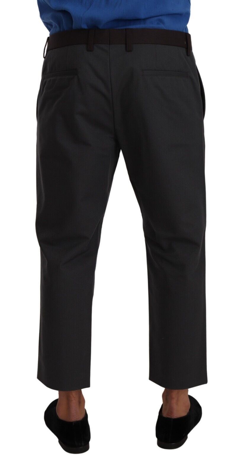 Dolce &amp; Gabbana Sample Sale Dolce &amp; Gabbana Gray Bordeaux Striped Cropped Trouser Pants - | Designer outlet