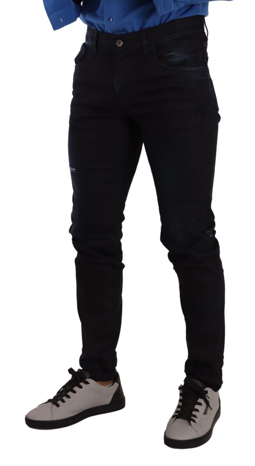 Dolce &amp; Gabbana Sample Sale Dolce &amp; Gabbana Blue Cotton Stretch Skinny Denim Trouser Jeans - | Designer outlet