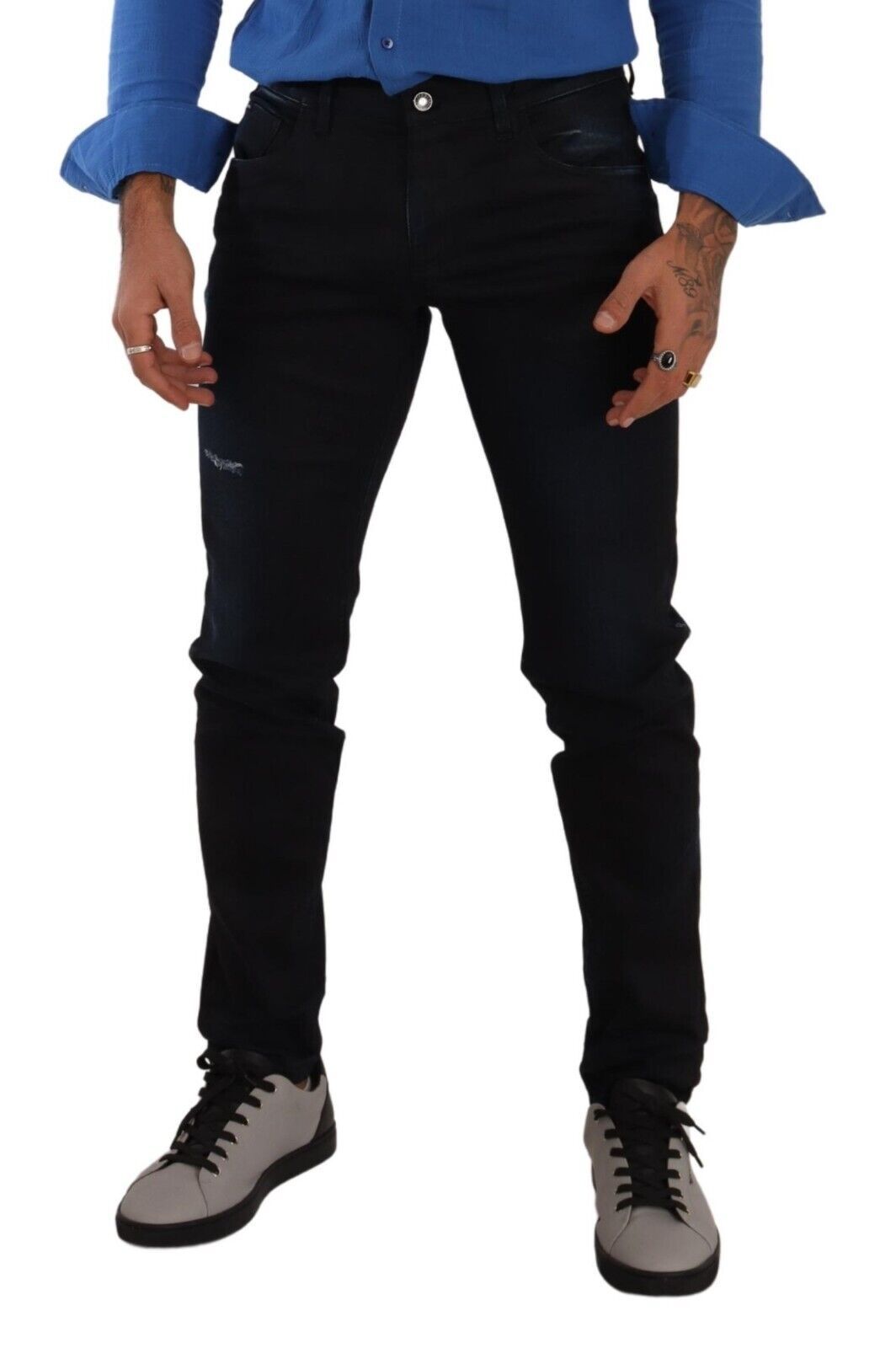 Dolce &amp; Gabbana Sample Sale Dolce &amp; Gabbana Blue Cotton Stretch Skinny Denim Trouser Jeans - | Designer outlet