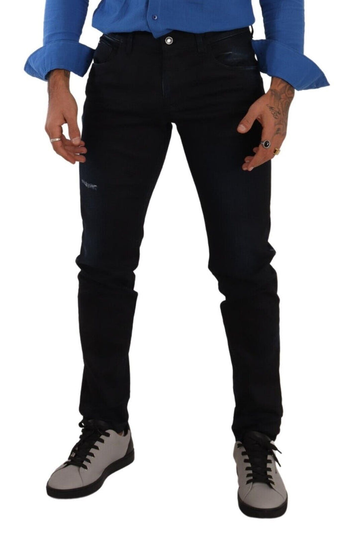 Dolce &amp; Gabbana Sample Sale Dolce &amp; Gabbana Blue Cotton Stretch Skinny Denim Trouser Jeans - | Designer outlet