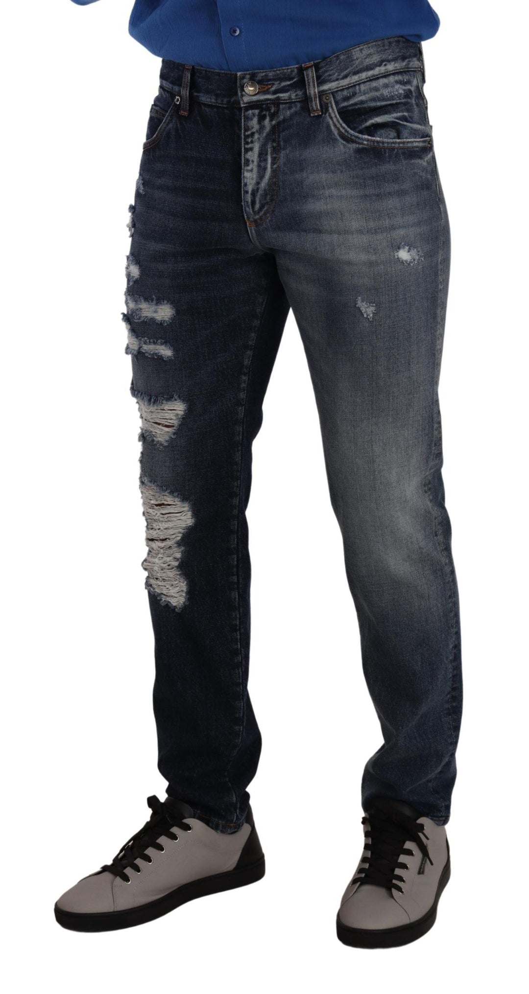 Dolce &amp; Gabbana Sample Sale Dolce &amp; Gabbana Blue Cotton Regular Denim Trousers Jeans - | Designer outlet