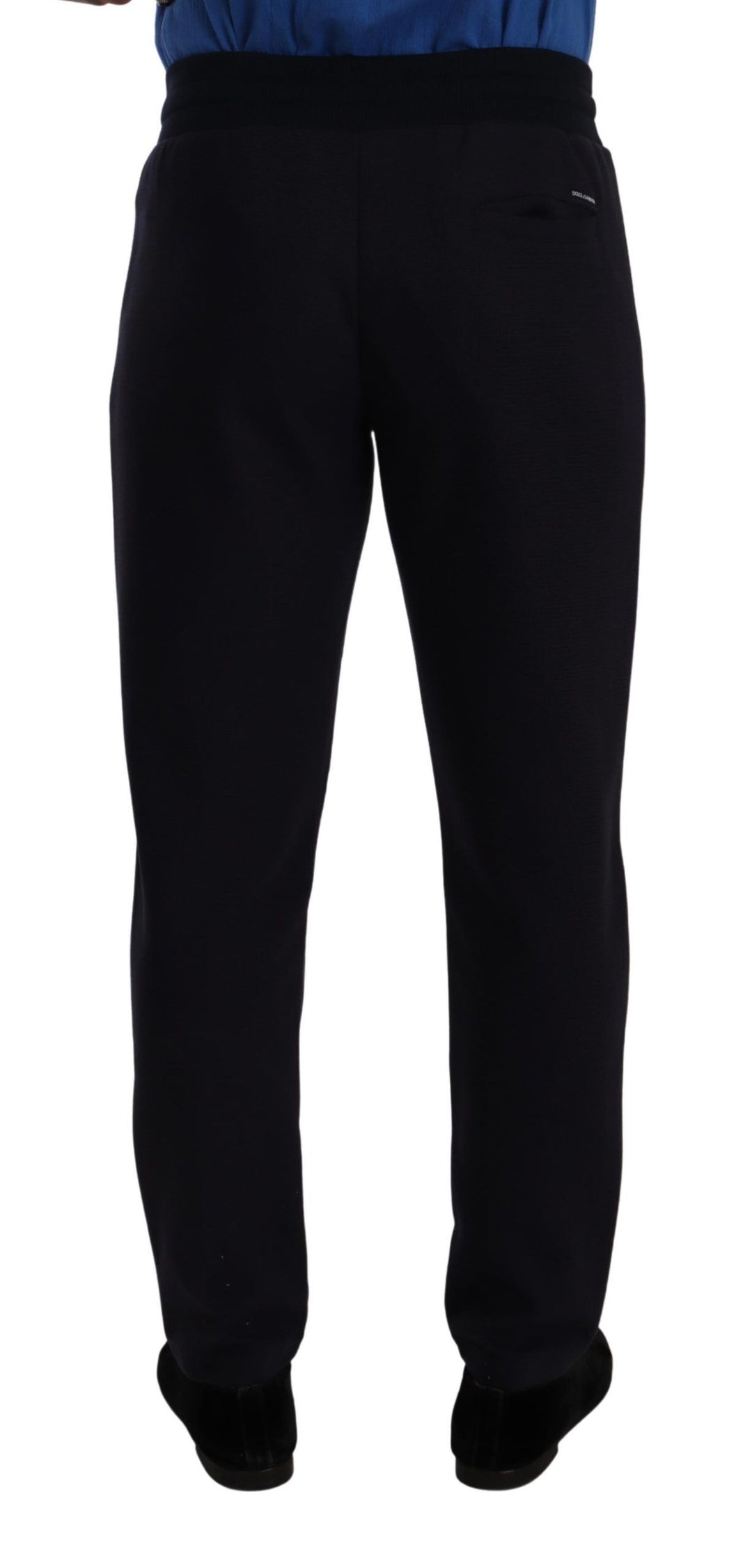 Dolce &amp; Gabbana Sample Sale Dolce &amp; Gabbana Blue Cotton Stretch Jogging Trouser Pants - | Designer outlet