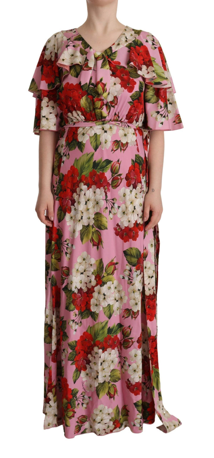 Dolce & Gabbana Enchanting Floral Silk Maxi Dress