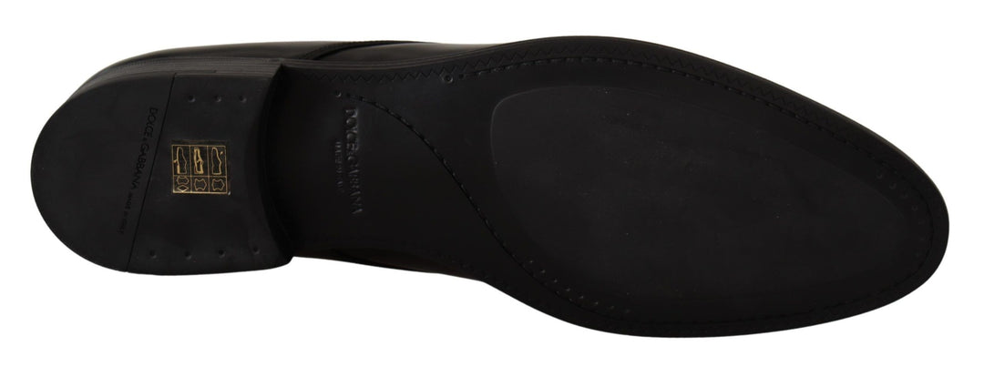 Dolce &amp; Gabbana Sample Sale Dolce &amp; Gabbana Black Leather Lace Up Formal Derby Shoes - | Designer outlet