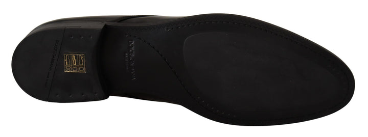 Dolce &amp; Gabbana Sample Sale Dolce &amp; Gabbana Black Leather Lace Up Formal Derby Shoes - | Designer outlet