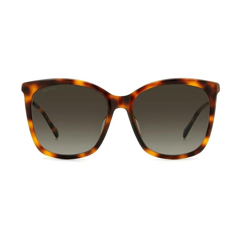 Jimmy Choo Sample Sale | Jimmy Choo Sunglasses Square Full Rim, Havana/gold Frame And Brown Gradient Lens Nerea/g/s005Lha - Sunglasses | Designer outlet