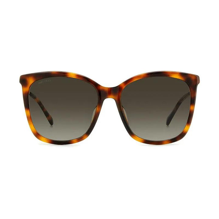 Jimmy Choo Sample Sale | Jimmy Choo Sunglasses Square Full Rim, Havana/gold Frame And Brown Gradient Lens Nerea/g/s005Lha - Sunglasses | Designer outlet