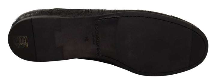 Dolce &amp; Gabbana Sample Sale Dolce &amp; Gabbana Black Caiman Leather Mens Oxford Shoes - | Designer outlet