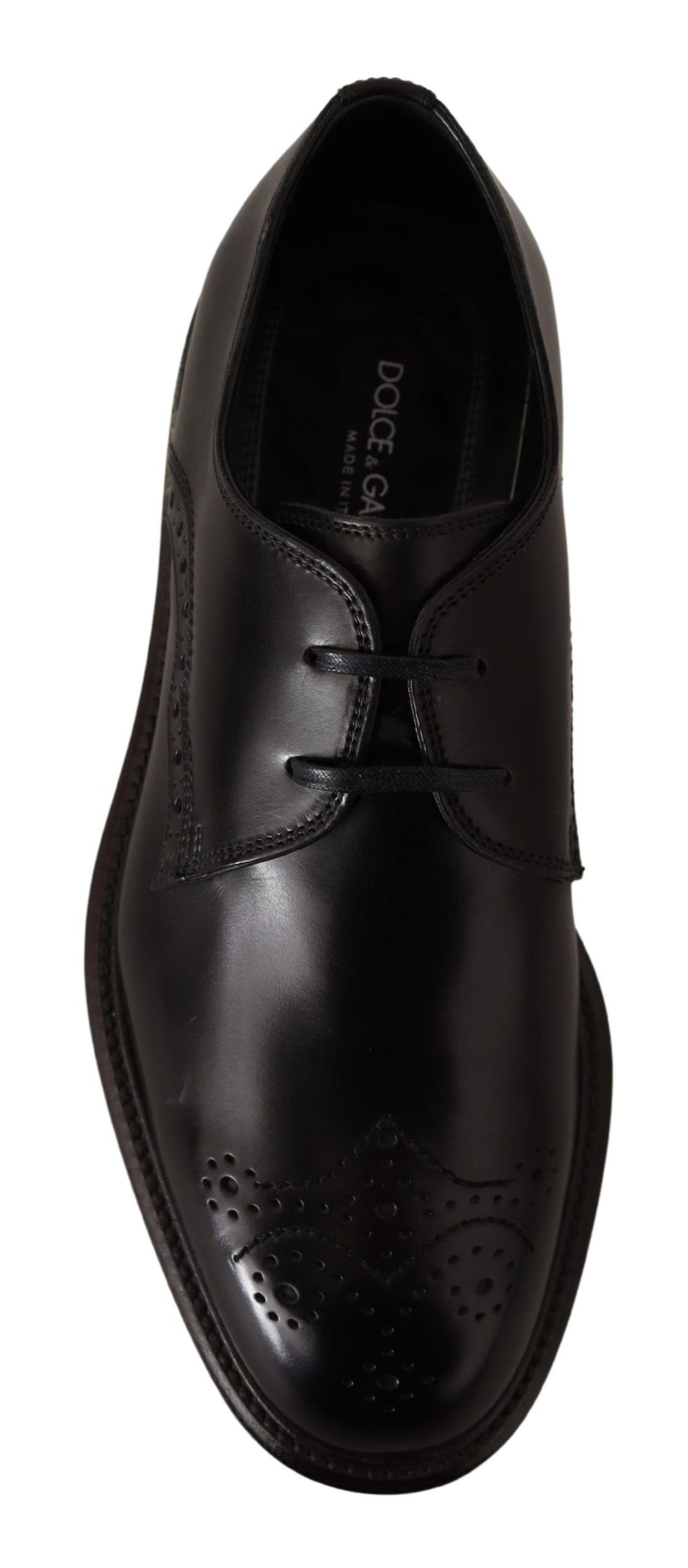 Dolce &amp; Gabbana Sample Sale Dolce &amp; Gabbana Black Leather Dress Formal Derby Shoes - | Designer outlet