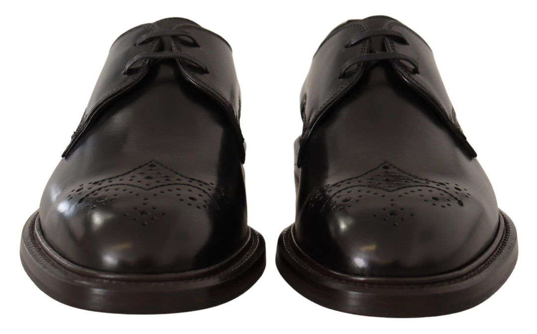 Dolce &amp; Gabbana Sample Sale Dolce &amp; Gabbana Black Leather Dress Formal Derby Shoes - | Designer outlet