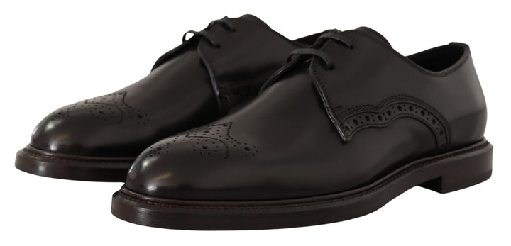 Dolce &amp; Gabbana Sample Sale Dolce &amp; Gabbana Black Leather Dress Formal Derby Shoes - | Designer outlet