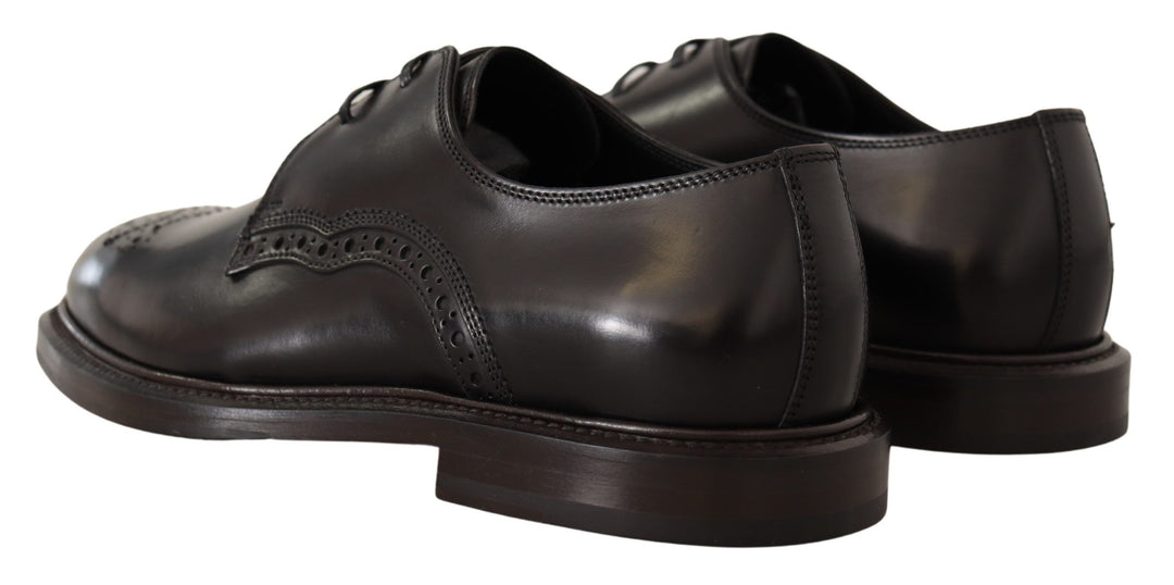 Dolce &amp; Gabbana Sample Sale Dolce &amp; Gabbana Black Leather Dress Formal Derby Shoes - | Designer outlet