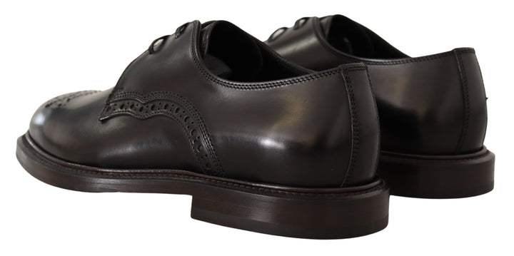 Dolce &amp; Gabbana Sample Sale Dolce &amp; Gabbana Black Leather Dress Formal Derby Shoes - | Designer outlet