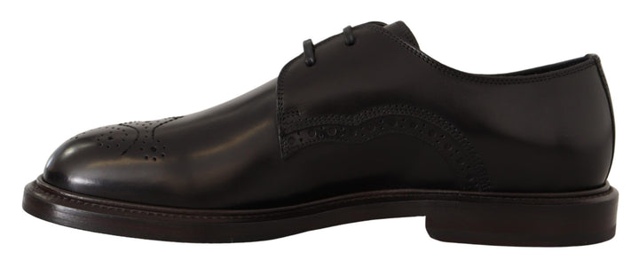 Dolce &amp; Gabbana Sample Sale Dolce &amp; Gabbana Black Leather Dress Formal Derby Shoes - | Designer outlet