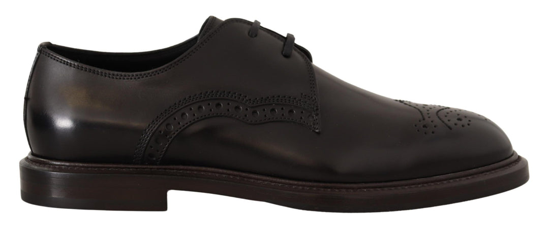 Dolce &amp; Gabbana Sample Sale Dolce &amp; Gabbana Black Leather Dress Formal Derby Shoes - | Designer outlet