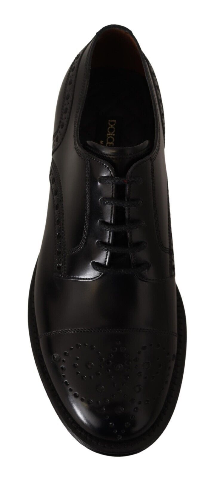 Dolce &amp; Gabbana Sample Sale Dolce &amp; Gabbana Black Leather Wingtip Mens Formal Derby Shoes - | Designer outlet