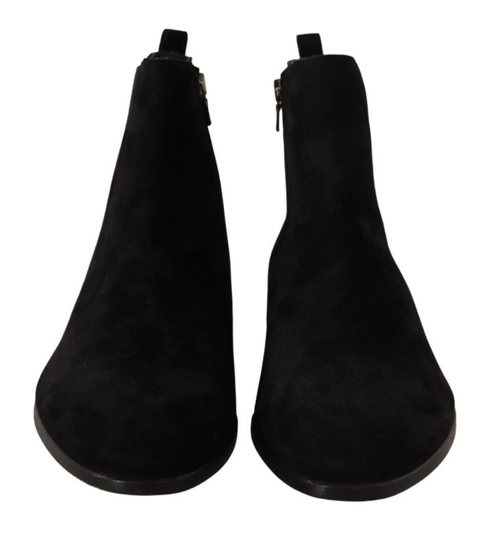 Dolce &amp; Gabbana Sample Sale Dolce &amp; Gabbana Black Suede Leather Chelsea Mens Boots Shoes - | Designer outlet