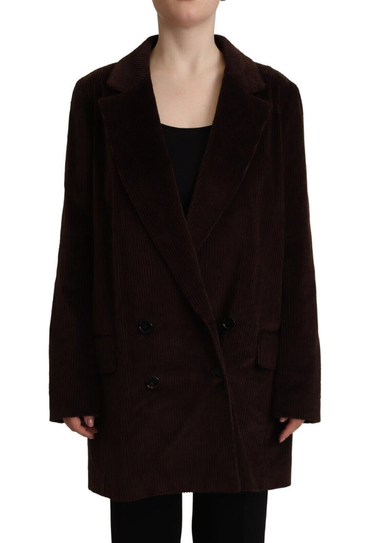 Dolce & Gabbana - Dolce & Gabbana Elegant Burgundy Double - Breasted Trench Coat - JKT3285 - 40 - Ask Me Wear