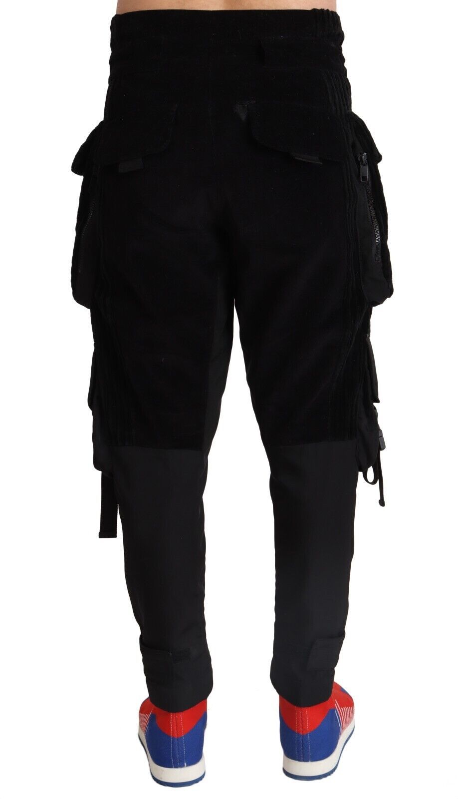 Dolce &amp; Gabbana Sample Sale Dolce &amp; Gabbana Black Cotton Skinny Corduroy Cargo Pants - | Designer outlet