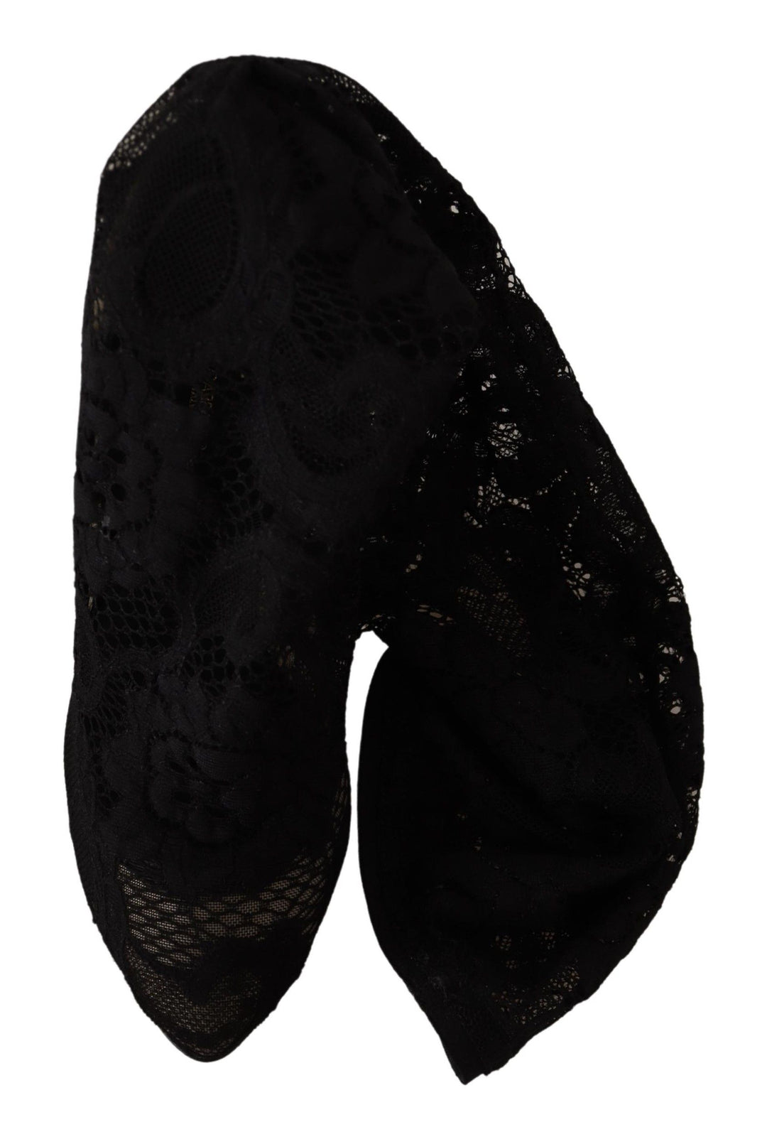 Dolce &amp; Gabbana Black Stretch Socks Taormina Lace Boots Shoes by Dolce &amp; Gabbana outlet now on sale