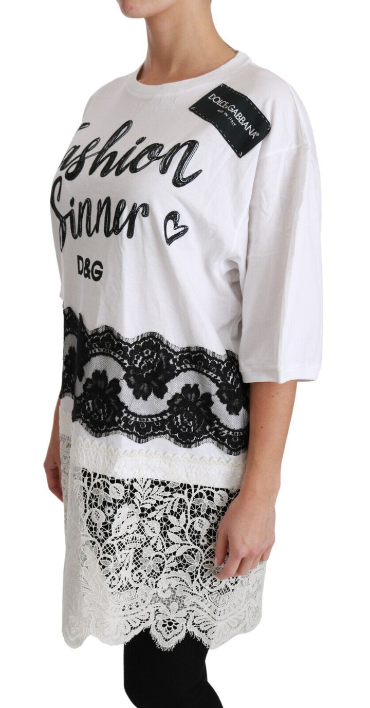 Dolce & Gabbana Chic DG Fashion Sinners Oversized Tee