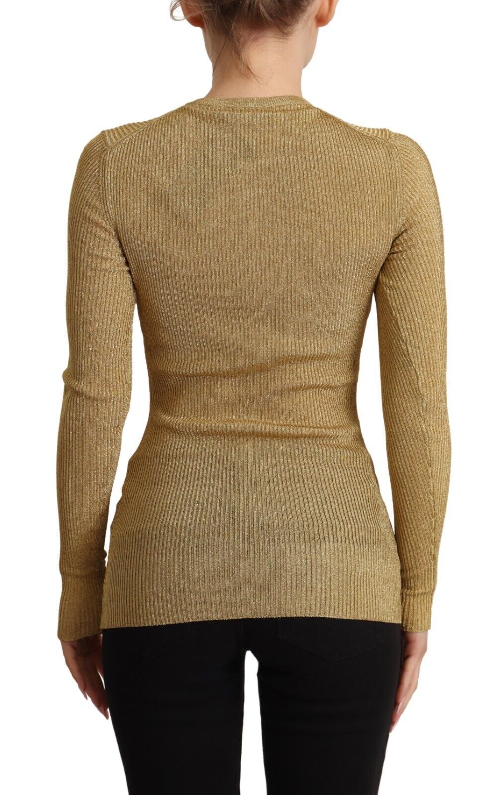 Dolce &amp; Gabbana Sample Sale Dolce &amp; Gabbana Gold Viscose Blend Buttons Cardigan Sweater - | Designer outlet