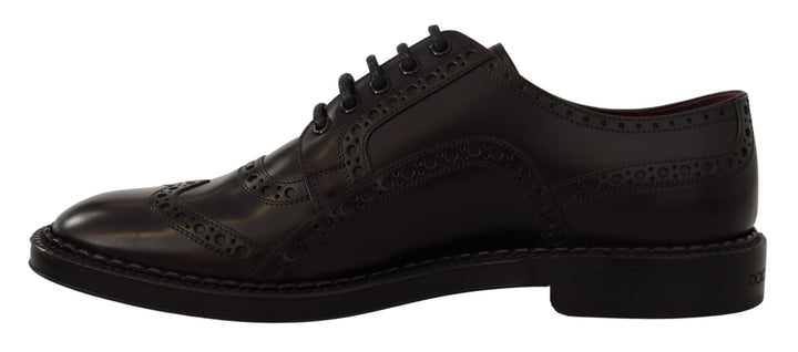 Dolce &amp; Gabbana Sample Sale Dolce &amp; Gabbana Purple Leather Oxford Wingtip Formal Shoes - | Designer outlet