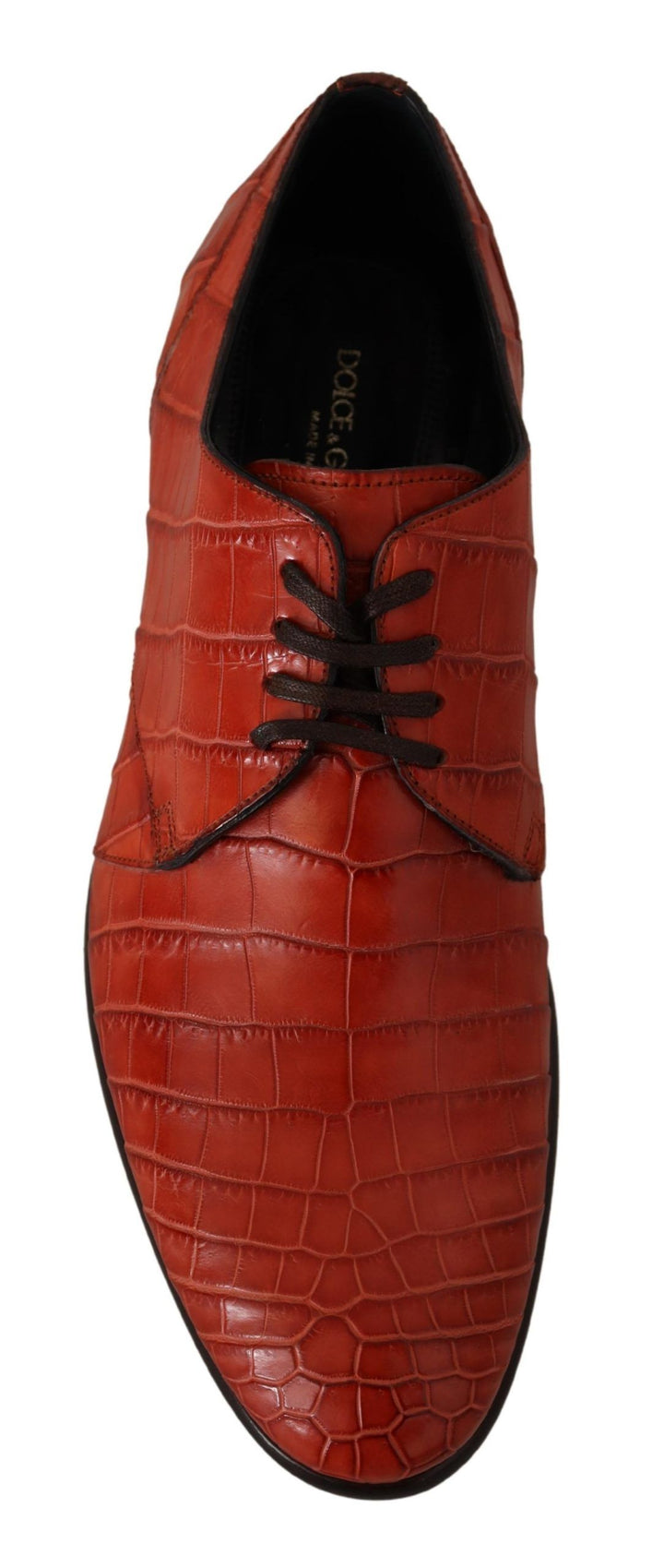 Dolce &amp; Gabbana Sample Sale Dolce &amp; Gabbana Orange Exotic Leather Dress Derby Shoes - | Designer outlet