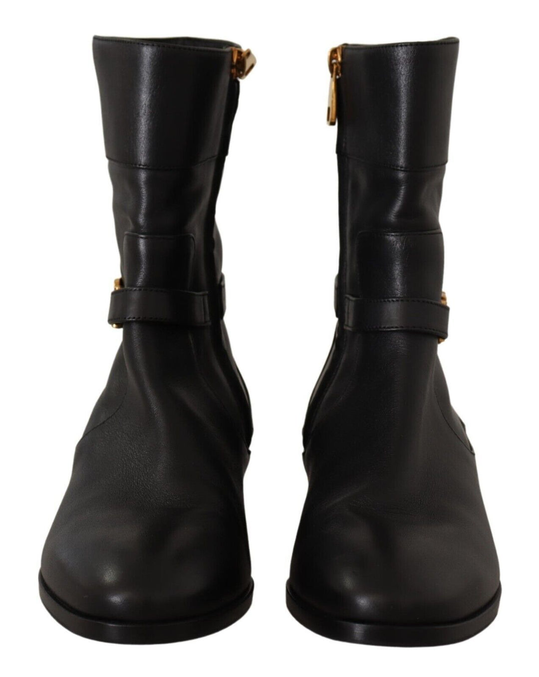 Dolce & Gabbana Elegant Leather Biker Boots