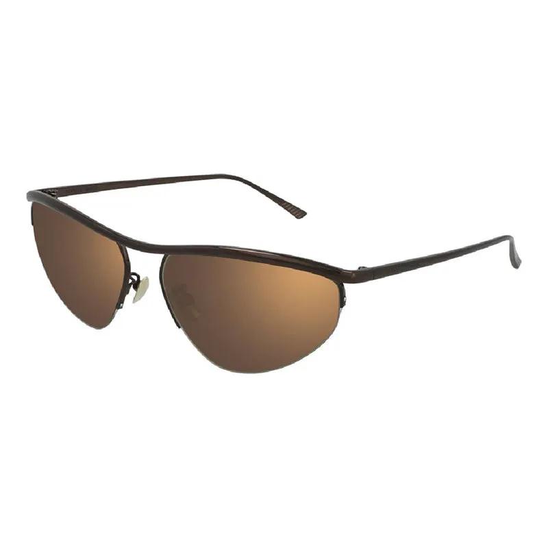 Bottega Veneta Sample Sale | Bottega Veneta Sunglasses Cat Eye Semi Rim, Brown Frame And Bronze Lens Bv1091S003 - Cat Eye Sunglasses | Designer outlet