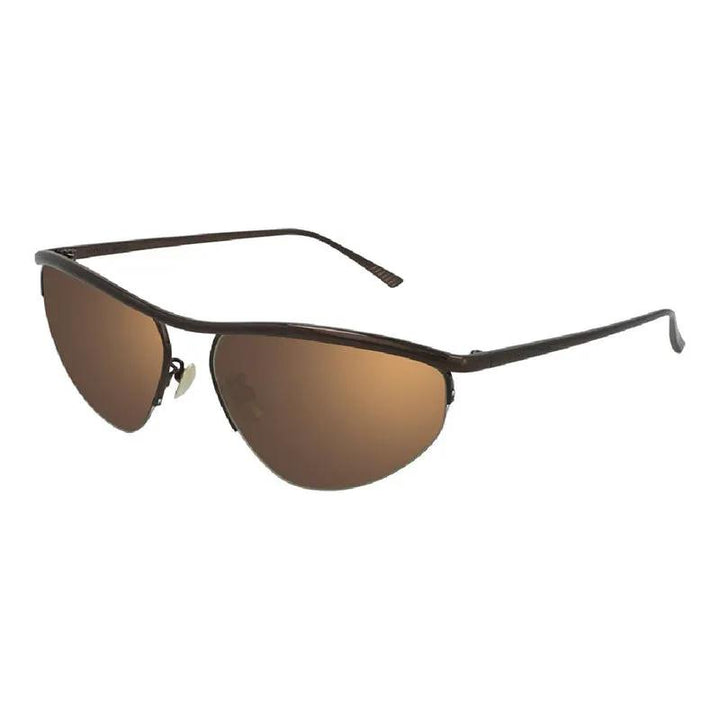 Bottega Veneta Sample Sale | Bottega Veneta Sunglasses Cat Eye Semi Rim, Brown Frame And Bronze Lens Bv1091S003 - Cat Eye Sunglasses | Designer outlet