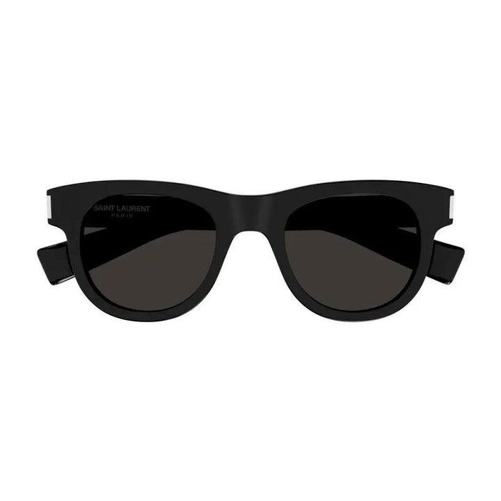 Saint Laurent Sunglasses Round Full Rim, Black Frame And Black Lens