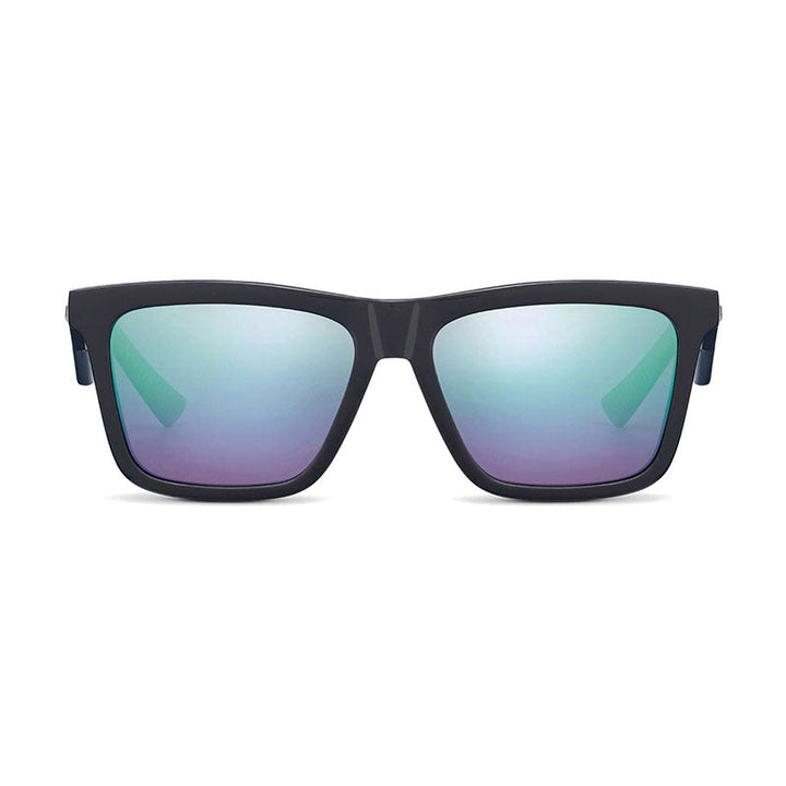 Dior Square Full Rim, with a Grey frame and Green Mirror lens.
