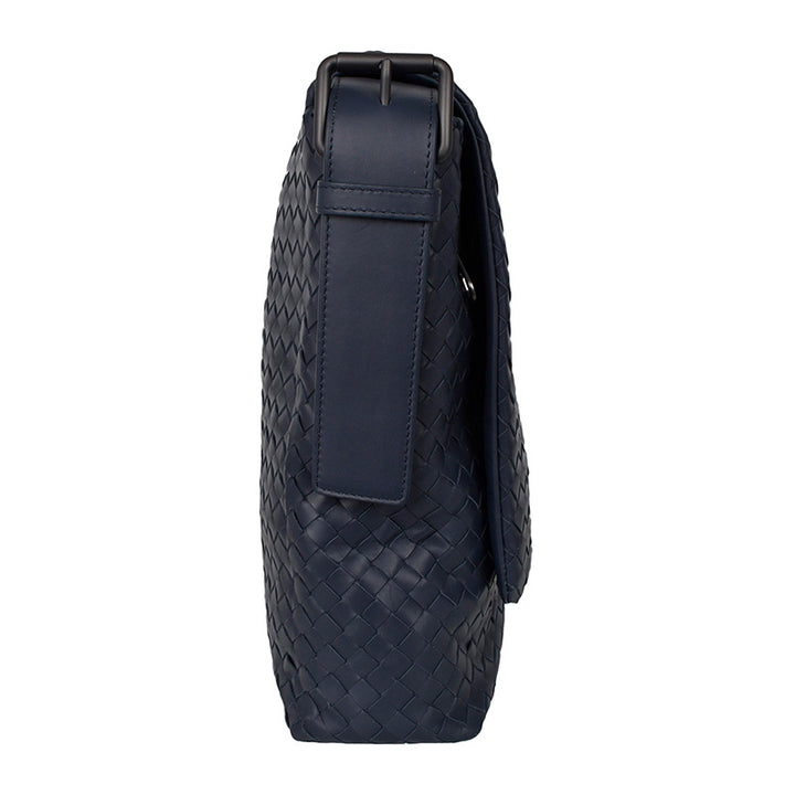 Bottega Veneta Messenger Bag Prusse Woven Intrecciato