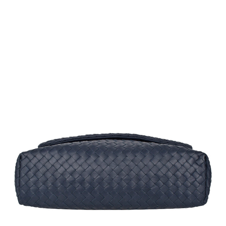 Bottega Veneta Messenger Bag Prusse Woven Intrecciato